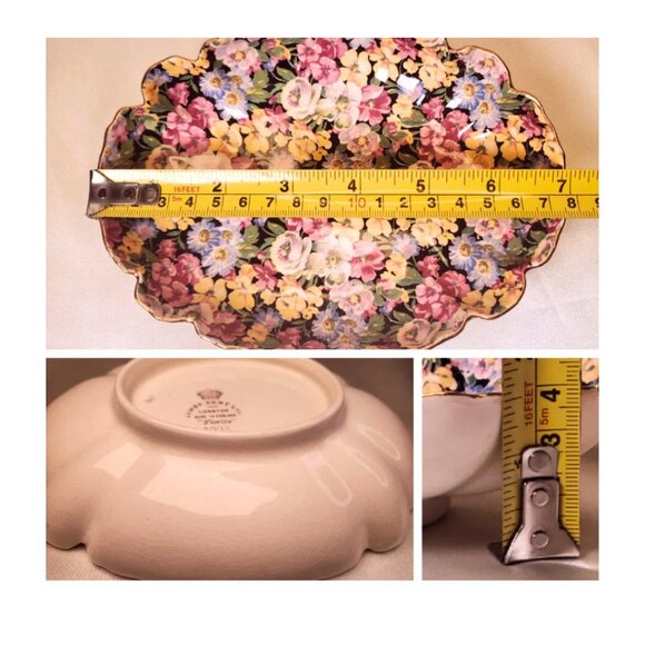 Vintage Staffordshire Old Foley “Florita” Chintz Pottery – James Kent England - Picture 6 of 10